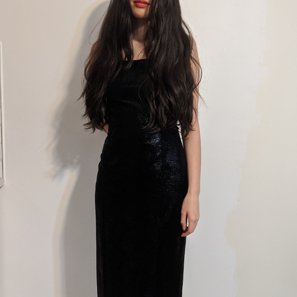 Vintage Black Evening Dress - Picture 3 of 9